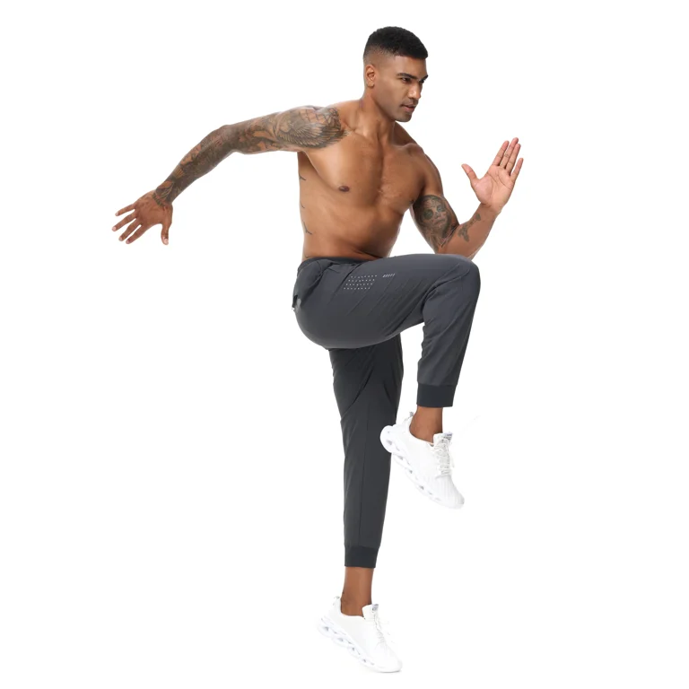 Weilanxin Men's Athletic Joggers with Zipper Pockets photo 2
