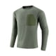 thumbnail image 2 of Blusas y camisas de manga larga con cuello redondo para hombre, estilo casual, a la moda, de color liso, para correr, fitness, con cremallera elástica alta, bolsillo, manga larga, cuello redondo, para, 2 of 9