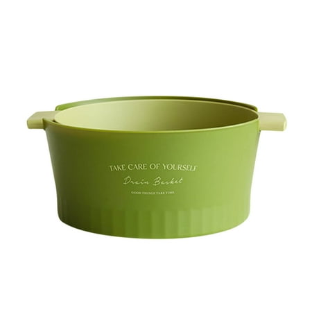 

amlbb Double-layer Fruit And Vegetable Basket Kitchen Filter Cleaning Basket on Clearance