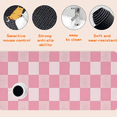 thumbnail image 3 of Pink & White Checkered Mouse Pad - Durable Non - Slip Desk Mat, Extra - Large Soft & Comfortable Mouse Pad - Ergonomic Stitched Desk Mat Ideal for Esports & Office Use, 3 of 8
