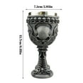 thumbnail image 2 of Gothic Stainless Steel Goblet Chalice Themed Drinkware for Halloween Party Barware Unique Glass, 2 of 7