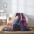 thumbnail image 2 of Rateoe Dragon Pattern Flannel Throw Blanket, Ultra-soft Blanket for Bed, Couch, Car, Hypoallergenic Anti-pilling blanket-80"x60"(Vertical), 2 of 6