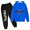 thumbnail image 3 of 2024 Ropa para niños CALIENTE Conjunto de sudadera con capucha para niños más sudadera y pantalones Conjunto deportivo de 2 piezas para niños y niñas Ropa estampada de Mbappé, 3 of 5
