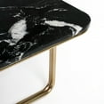 thumbnail image 4 of Expobazaar Black Marble And Mild Steel Coffee Table, 4 of 4