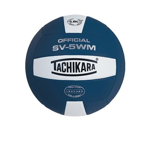 Tachikara Indoor Volleyball - Full Grain Leather, Navy/White - Walmart ...