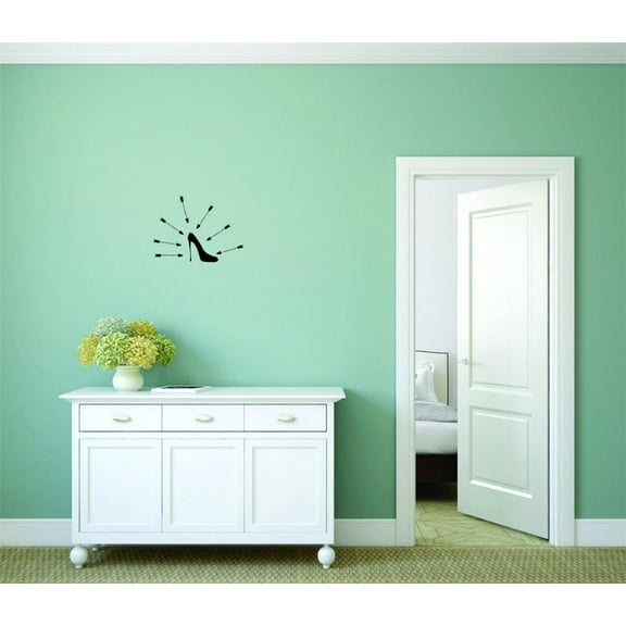 Custom Wall Decal Sticker - Shoes High Heel Stilettos Women Ladies Girl Teen Fashion Home Decor Picture Art 20x40 Inches