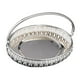 thumbnail image 4 of Bandeja decorativa de metal para postres con diseño grabado. Plato para dulces y frutas. Oval, 4 of 9