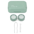 thumbnail image 1 of Contact Lens Container, Waterproof Contact Lens Case Silicone Suction Cup Contact Lens Soak Kit Small Mirror    For Storage Contact Lenses, 1 of 8