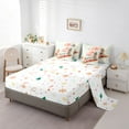 thumbnail image 5 of Manfei Gingerbread Train Twin Bedding Sets 7pcs for Kids, Merry Christmas Bedding Comforter Set, Colorful Checkered Sheet Sets, Ultra Soft Home Decor, 5 of 8