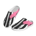 thumbnail image 2 of Xecao Ribbon Breast Cancer Awareness Print Cotton Slippers Fuzzy Warm Cozy Slippers Non Slip House Slippers For Indoor Outdoor Cotton Slippers House Slippers-37/38, 2 of 7