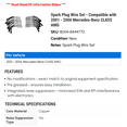thumbnail image 2 of Spark Plug Wire Set - Compatible with 2001 - 2006 Mercedes-Benz CLK55 AMG 2002 2003 2004 2005, 2 of 2