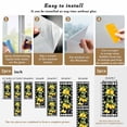 thumbnail image 6 of Yellow Lemon Window Privacy Film, Summer Botanical Black White Checkered Static Cling UV Sun Blocking Heat Control Window Tint Day and Night, Non-Adhesive One Way Windows Privacy Cover 29.5''x78.7'', 6 of 7