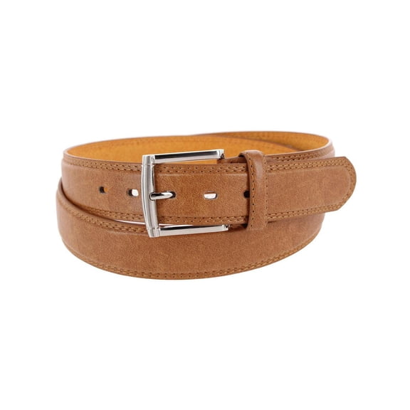 CTM 1.5 Inch Wide Basic Leather Belt (Men Big & Tall)