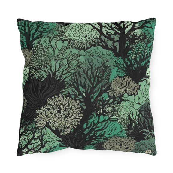 Outdoor Pillow In Coral Pattern