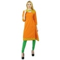 thumbnail image 6 of Phagun Women Cotton Kurti Ethnic Solid Print Designer Kurta Casual Dress, 6 of 7