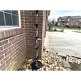 thumbnail image 4 of Rain Chains by JASINC 8.5 ft Flower Weave Rain Chain Black, Water Diverter, JAS4004BLK, 4 of 5
