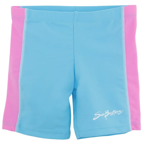 SunBusters Girls Swim Shorts(UPF 50+), Mallow, 6/7 yrs