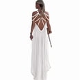 thumbnail image 4 of Women'S 2024 Summer Rope Knot Halter Party Dress White One size, 4 of 9