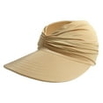 thumbnail image 2 of TOPTIE Sun Visor Hat Wide Brim Foldable Elastic Hat Quick-Dry-Khaki, 2 of 6