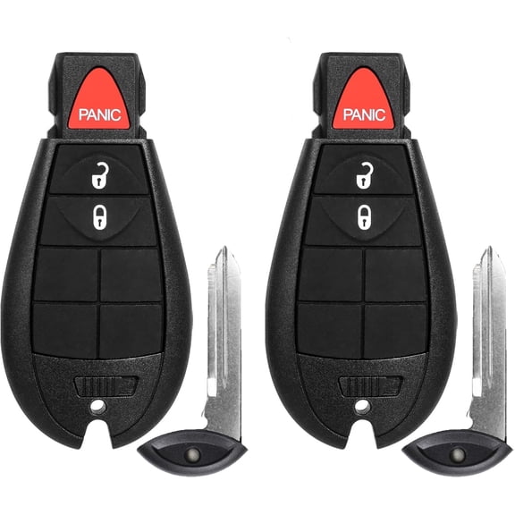 Key Fob Replacement for Ram 1500 2013-2021, Ram 2500 3500 4500 5500 2013 2014 2015 2016 2017 2018 Truck Keyless Entry Remote Control Key Fobs (GQ4-53T, 3 Buttons, 433 MHz, 2-Pack)