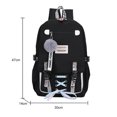 thumbnail image 3 of Bolso Mochila casual Mochila de gran capacidad Mochila con pompón Cremallera para deportes al aire libre, 3 of 8