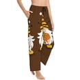thumbnail image 3 of Cauagu Gnomes With Honey Pajama Pants for Women Loose Fit Wide Leg Trouser Pants Casual Elastic Waist Drawstring Lounge Pants, 3 of 6