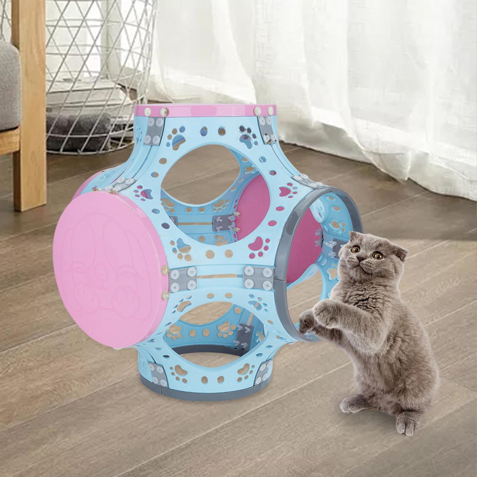 Bvdfgk Cat Tunnel Pet Interactive Toy Pet Supplies Cat Climbing Frame Pay Toy for Puppy Blue