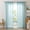 Blue, variant on Sleep Zone Sheer Curtains Light Filtering Golden Edged Floral Gentle Window Treatment Drapes for Bedroom Living Room 2 Panels, 52" x 84" Black