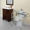thumbnail image 2 of Equate Bathroom Toilet Safety Rails for Seniors and Disabled, Height Adjustable, 350 lb Capacity, 2 of 8