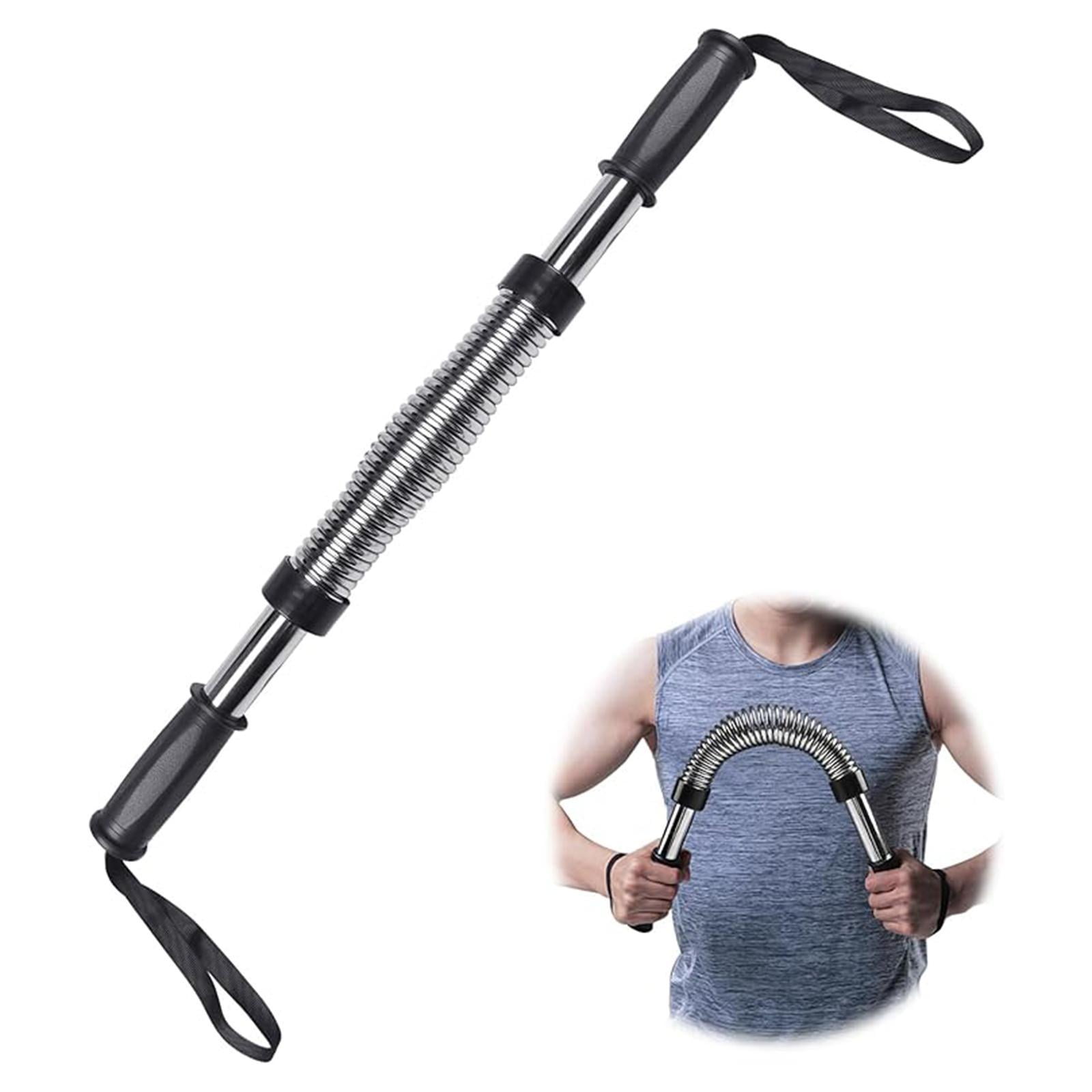 GARENDE Power Bar Chest Expander Fitness Muscle Training Upper Body Exercise 40kg Black 60cm