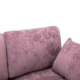 thumbnail image 5 of Morden Sectional Sofa with Removeable Chaise,L Shaped Sofa with Metal Legs, 4 Seater Modern Sofa Couch Set for Living Room Apartment,Purple, 5 of 7