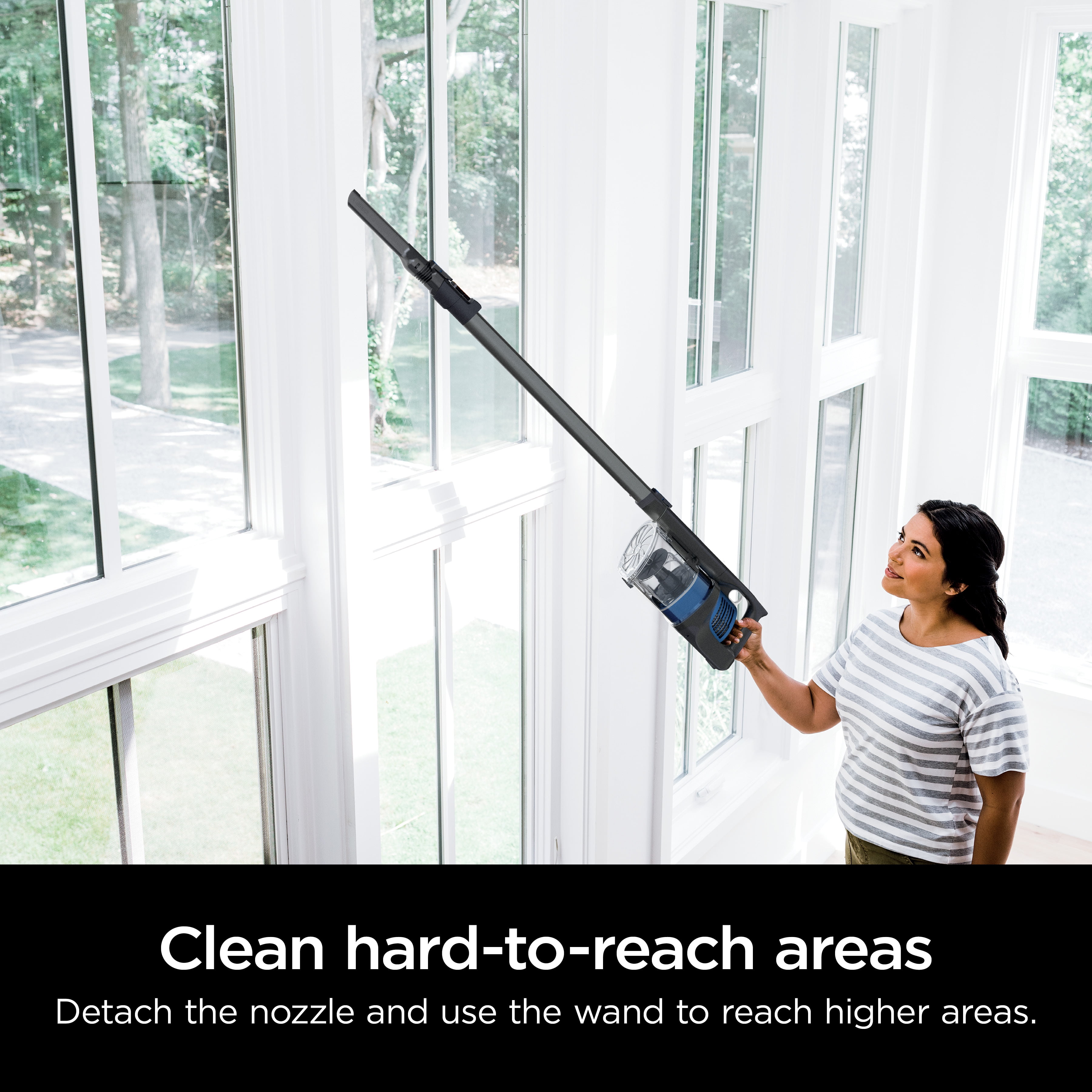 Shark Pet Pro Cordless Stick Vacuum, Carpet and Hardfloors, PowerFins Self-Cleaning Brushroll, Removeable Handvac, XL Dust Cup, 40-Min Run Time, WZ250 Blue thumbnail 8