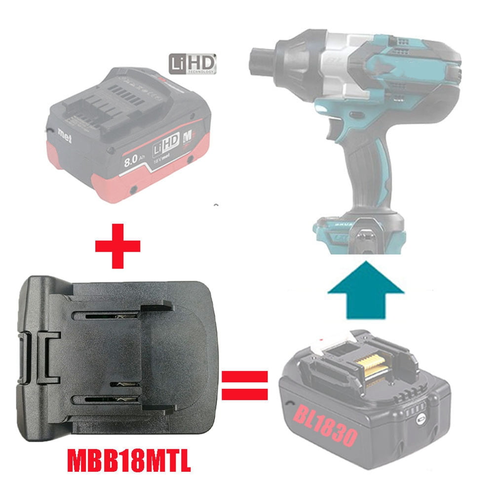 1x Metabo18V Li-Power/LXT Tools Adapter Work with Dewalt 20V MAX Li-ion Battery 
