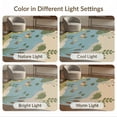 thumbnail image 7 of ODIKA 2'x3' Washable Accent Rug Blue Green Pastel and Nature Scene Design Illustrative Pond Life with Ducks Turtle for Bedroom, Nursery, RV, Pet Friendly, Bedside Mat, 7 of 7