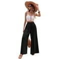 thumbnail image 3 of SWQZVT Womens Pants Wide Leg Dress Pants Summer Casual Pants for Women Loose Louge Black Pants Palazzo Pants for Women High Waisted Pants L, 3 of 10
