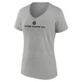 thumbnail image 2 of Women's Gray Inter Miami CF Victory Arch Logo V-Neck T-Shirt, 2 of 3