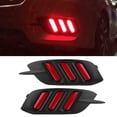thumbnail image 1 of Lámpara trasera LED, 1 par de luces traseras para parachoques trasero de coche, luces traseras, luces de freno, confiabilidad excepcional, 1 of 9