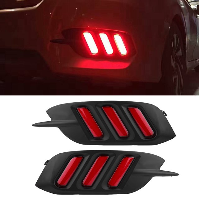 Lámpara trasera LED, 1 par de luces traseras para parachoques trasero de coche, luces traseras, luces de freno, confiabilidad excepcional