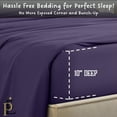 thumbnail image 3 of Truck Size 35"X70" Fitted Sheet Only - 1000-Thread Count 100% Pure Egyptian Cotton, 10 inches Deep Pockets Fitted Sheet, Soft, Smooth, Cooling, Sateen Weave - Plum Color, 3 of 7