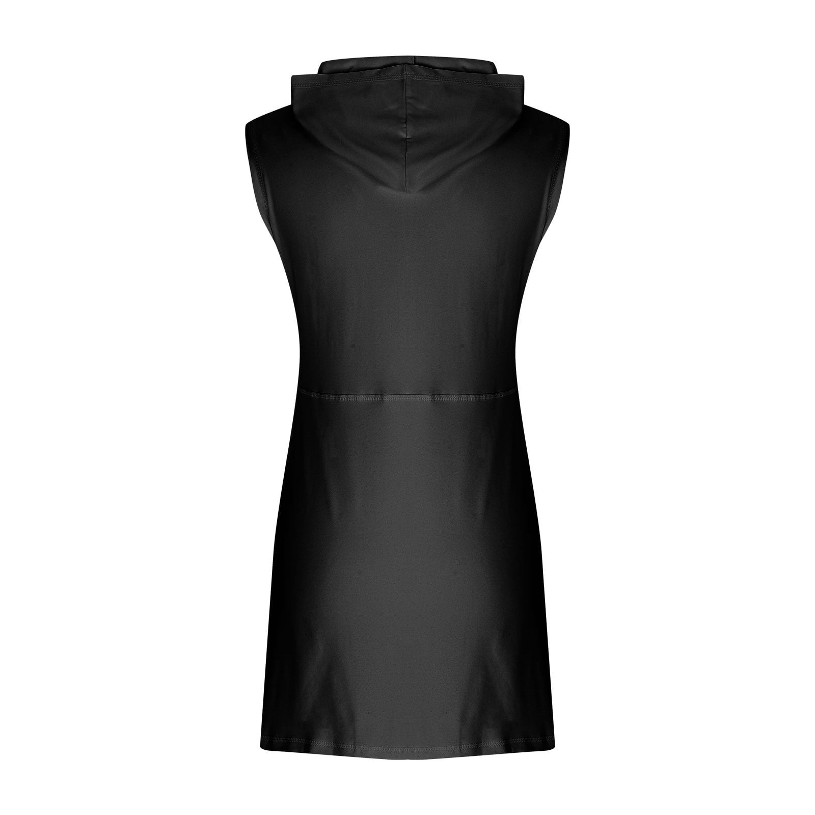 Athletic Dress For Women Sevevn Women's Fitness Outdoor Casual Sleeveless Hoodie Half Zip Sports Mini Tennis Dress No Lining Sleeveless Crew Neck Dress