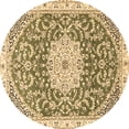 thumbnail image 1 of Ahgly Company Indoor Round Medallion Brown Traditional Area Rugs, 3' Round, 1 of 4