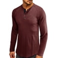 thumbnail image 1 of Dpityserensio T-shirt Ample à Manches Longues pour Homme Col Rond T-shirt Uni, 1 of 4
