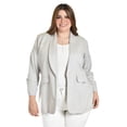 thumbnail image 1 of Blazer de lino Roman Fashion /Tallas Extras, 2329 (Gris) gris 40, 1 of 6
