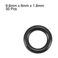 thumbnail image 2 of 30 piezas Anillo de sellado O de forma negra resistente al aceite de 6 mm x 1.8 mm Grommet de goma NBR, 2 of 5