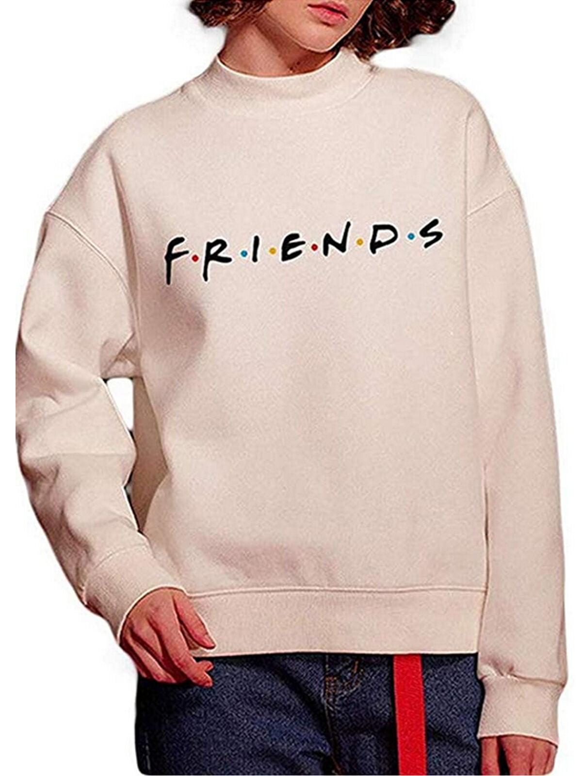 Unisex Women FRIENDS Print Hoodie Jumper Hooded Jacket Sweatershirt Pullover