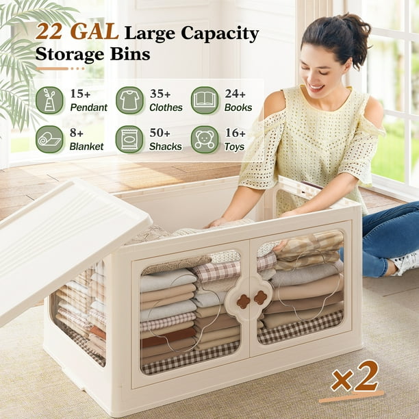 EnHomee 22GAL Storage Bins - Storage trunks - Walmart Business