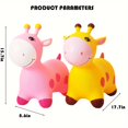 thumbnail image 3 of DEBGFS Animals Bouncy Horse Hopper Toys for Kids  Giraffe Jumping Inflatable Ride on Bouncer Hopping Gifts for Toddlers Boys Girls 4 5 6  Years Old with Pump, 3 of 7