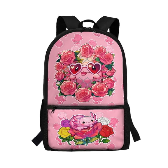 HUIACONG Floral Pig Kids Backpack for Teen Boys Large Capacity Water Resistant for Back to School Elementary High School Daily Travel