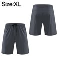 thumbnail image 2 of Pantalones cortos para correr para hombre con bolsillos con cremallera, de secado rápido, para gimnasio, atléticos, para hombre, color gris, 2 of 6
