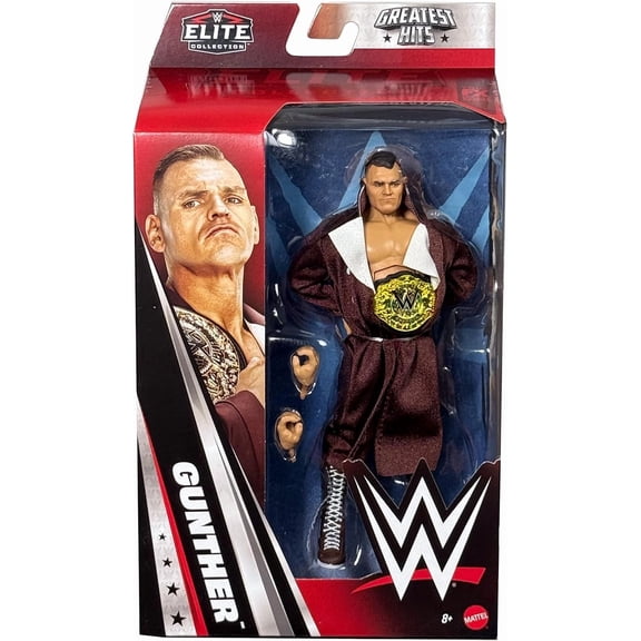 WWE Elite Gunther Action Figure, Greatest Hits #5 2026, 6-inch Collectible with Accessories